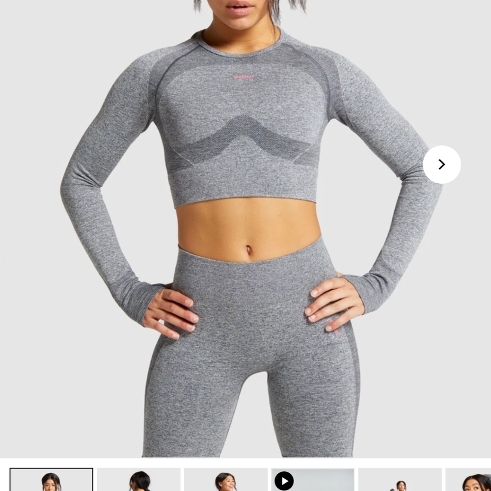 NWOT Gymshark Flex Long Sleeve Crop Top